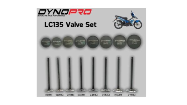 DYNOPRO- RACING VALVE SET LC135/Y15ZR - Image 2