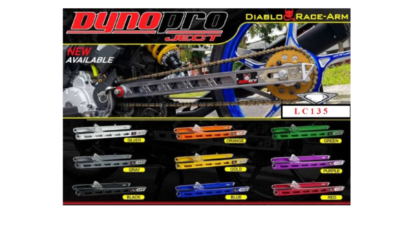 DYNOPRO- SWING ARM DIABLO RACE +2 INCH YAMAHA LC135