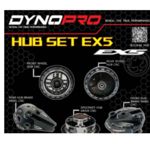 DYNOPRO- HUB SET CNC FRONT REAR 5 in 1 DREAM/WAVE100/EX5 Fi