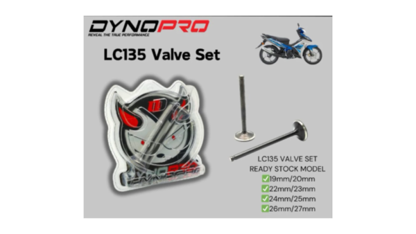 DYNOPRO- RACING VALVE SET LC135/Y15ZR