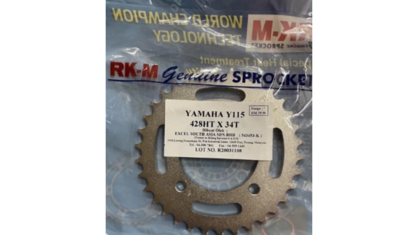 RKM- 428 REAR SPROCKET YAMAHA SRL115/Y115/L115