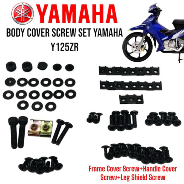 YAMAHA- COMPLETE BODY COVER SCREW SET (ALL MOTOR)