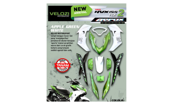VELOZI- COVERSET RACING DESIGN AEROX YAMAHA NVX155 V2 (ALL COLOUR) - Image 4