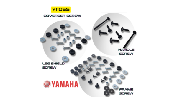 YAMAHA- COMPLETE BODY COVER SCREW SET (ALL MOTOR) - Image 9
