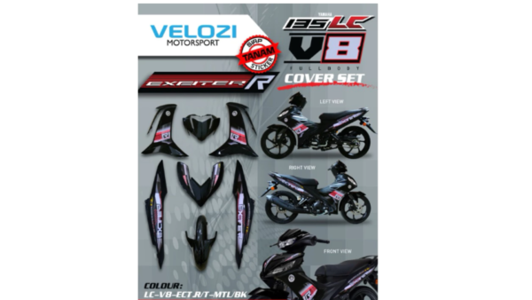 VELOZI- COVERSET RACING STANDARD EXCITER R YAMAHA LC135 V8 - Image 2