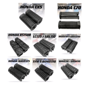 FRONT/REAR FOOTREST RUBBER (ALL MOTOR)