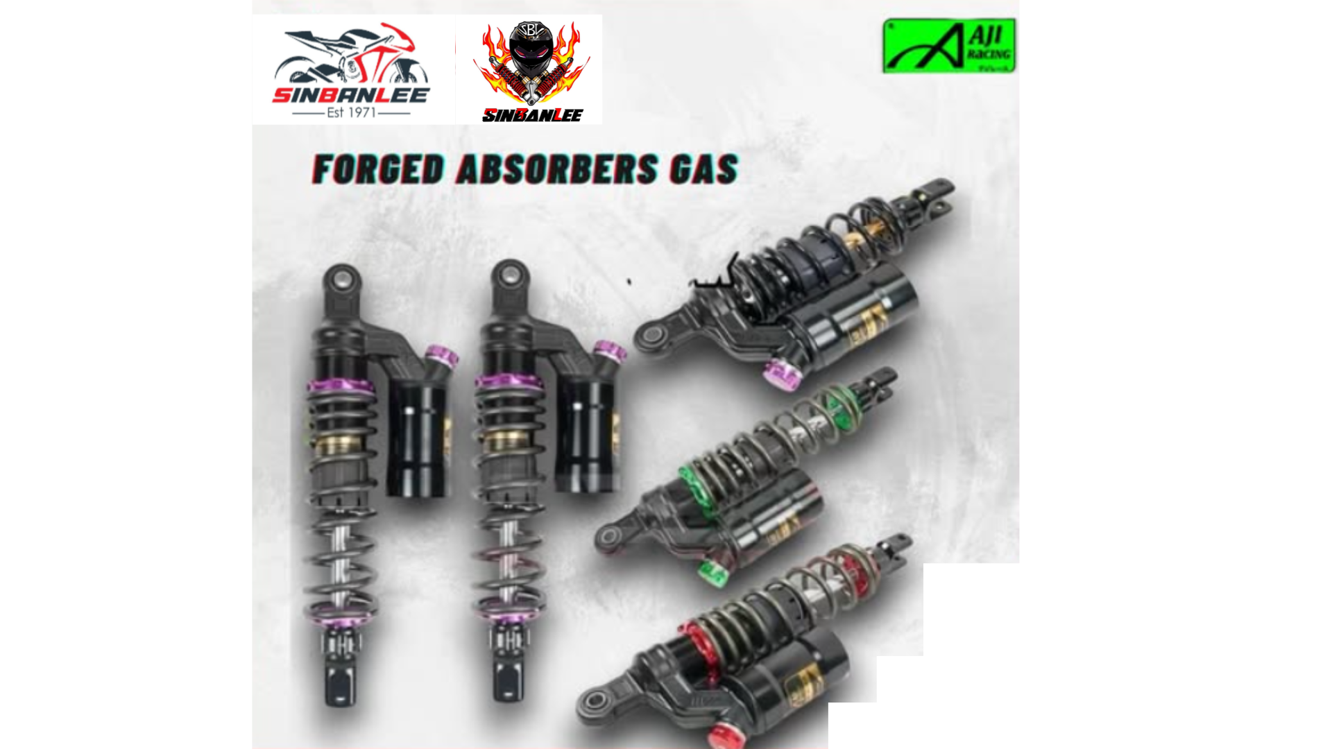AJI RACING- RACING FORGED ABSORBER WITH GAS (ALL MOTOR)