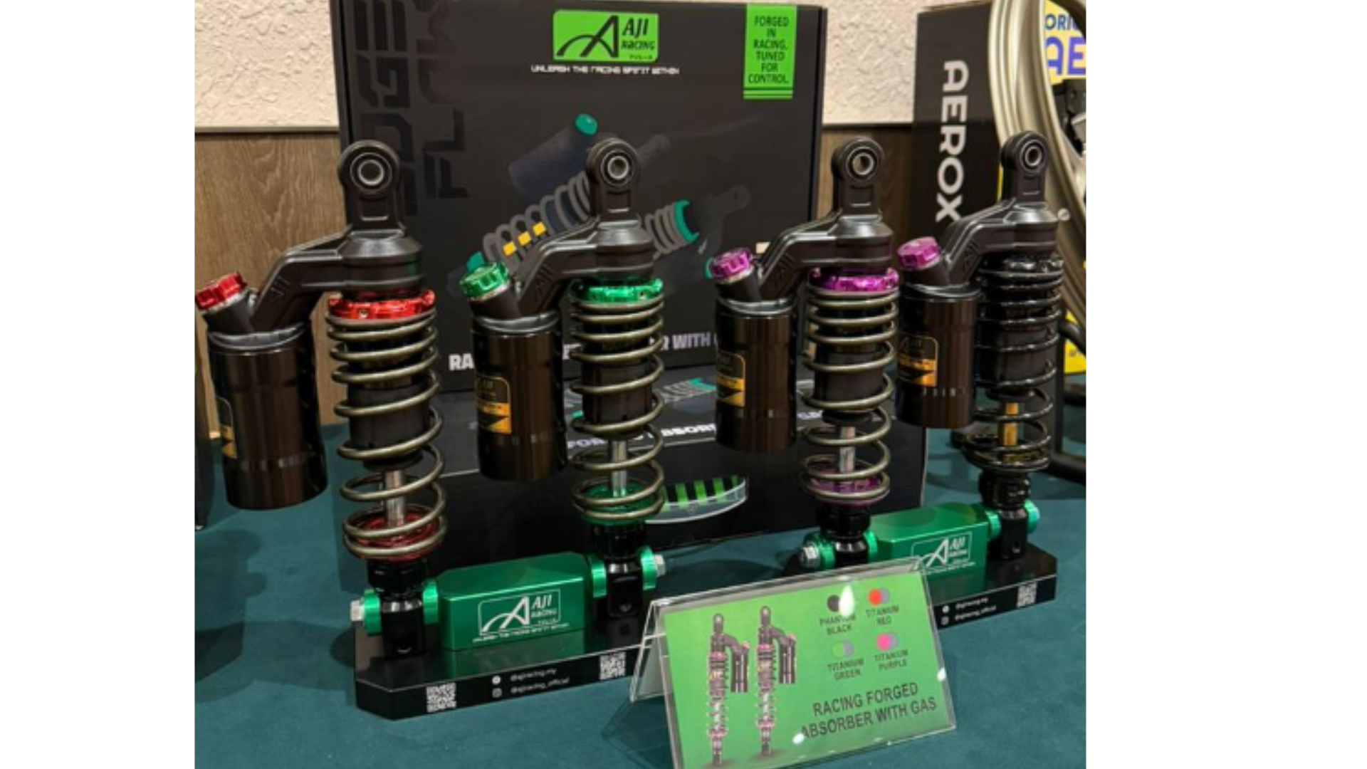 AJI RACING- RACING FORGED ABSORBER WITH GAS (ALL MOTOR) - Image 2