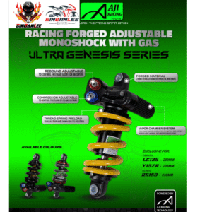 AJI RACING- RACING FORGED ABSORBER WITH GAS (ULTRA GENESIS SERIES) (ALL MOTOR)