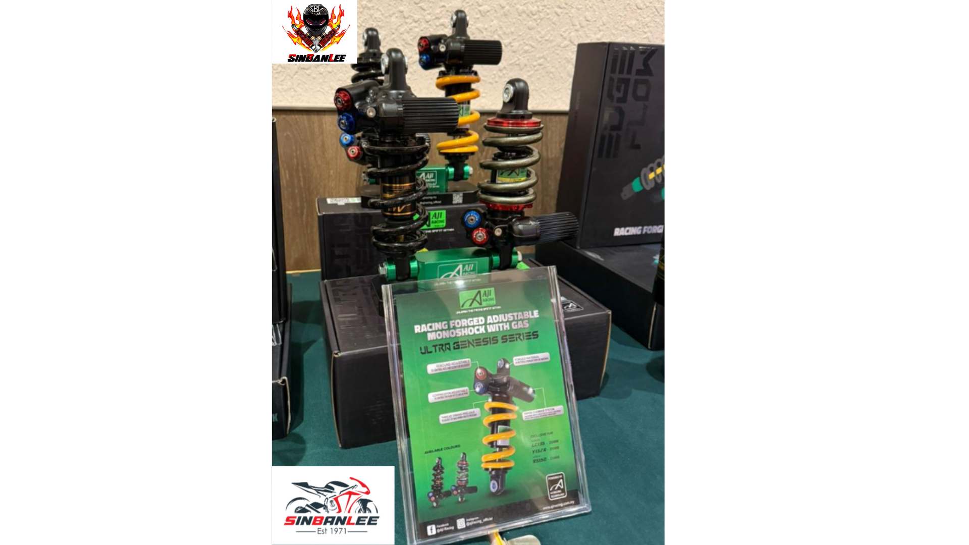 AJI RACING- RACING FORGED ABSORBER WITH GAS (ULTRA GENESIS SERIES) (ALL MOTOR) - Image 2